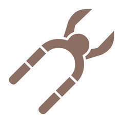 Tooth Pliers Multicolor Glyph Icon