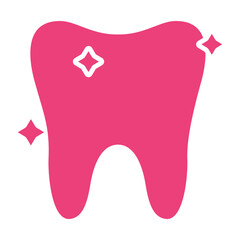 Tooth Multicolor Glyph Icon