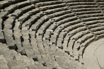 Theatre of Aspendos Ancient City in Antalya, Turkiye