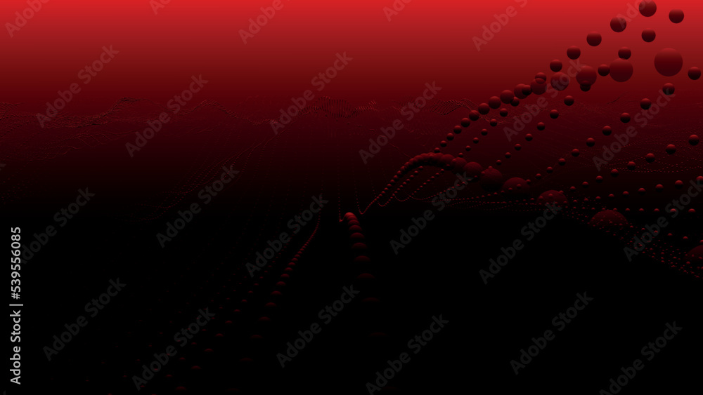 Poster abstract futuristic background. big data visualization. network connection. data transfer. 3d render