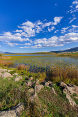 Fabulous view of Urasar lake in Armenia