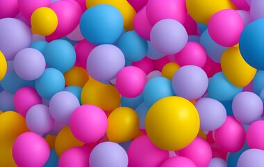 Multi-colored balloons as a background and texture for the photo zone. Photography, concept.
