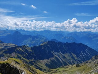 Nebelhorn Alpen Panoramaausblick