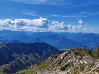 Nebelhorn Alpen Panoramaausblick