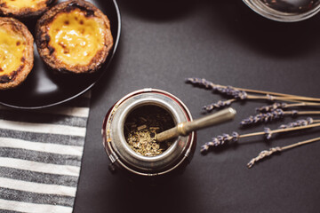 Yerba Mate with pastry.