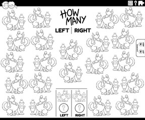 count pictures of dog at the dog show coloring page