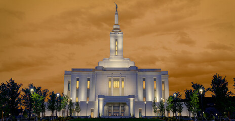 Pocatello Idaho Temple LDS Mormon Church of Jesus Christ Religion Sacred Morning Sunrise