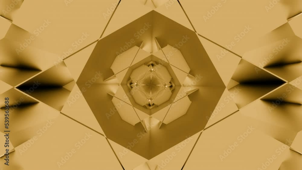 Poster yellow patterns. design. bright background with changing patterns that move apart and fall in animat