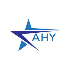 AHY letter logo. AHY blue image on white background. AHY Monogram logo design for entrepreneur and business. . AHY best icon.
