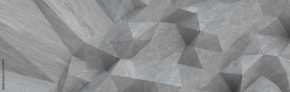 Fototapete shape. Distorted low poly backdrop with sharp lines.