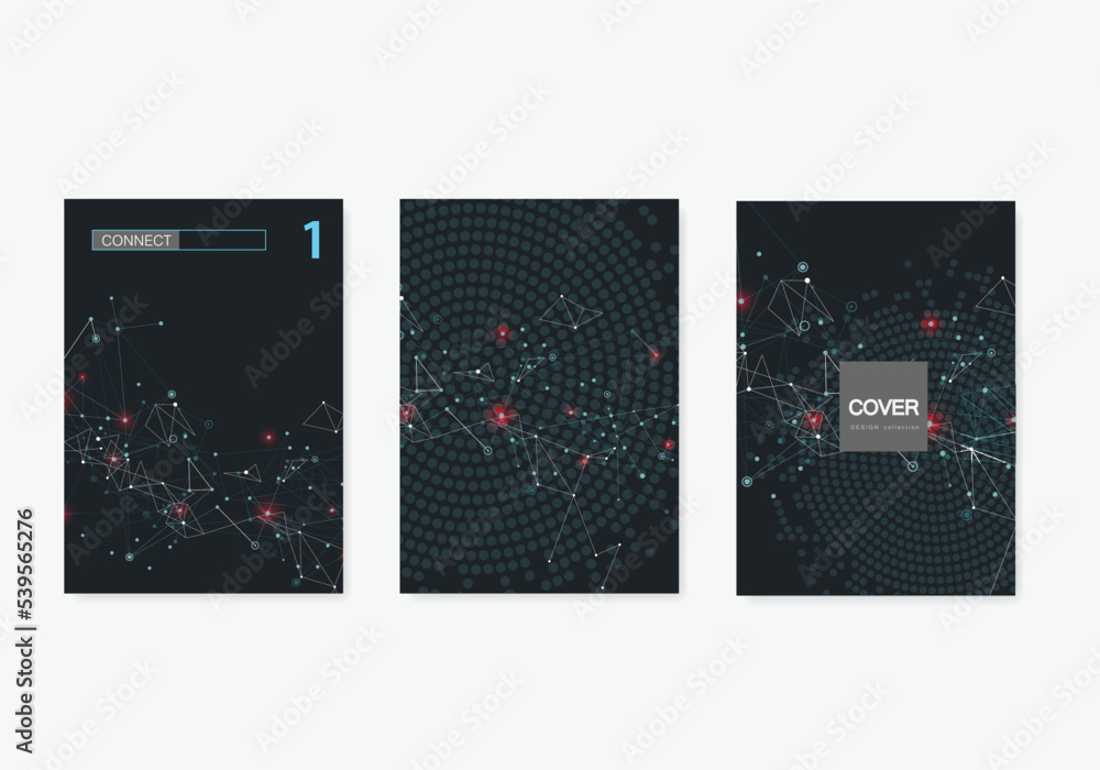 Poster art brochure connect line for web backdrop design. abstract modern line background. creative geometr