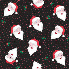 christmas santa claus pattern 