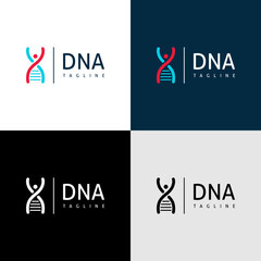 DNA. Logo template.	
