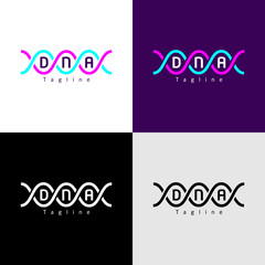 DNA. Logo template.	
