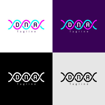 DNA. Logo template.	