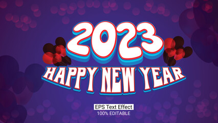 Happy New Year, Happy New Year 2023, Celebration, 2023, Holiday Background , 3d Text Effects