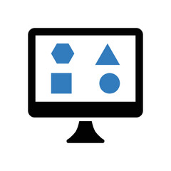 Ui, ui development, design icon. Simple vector sketch.