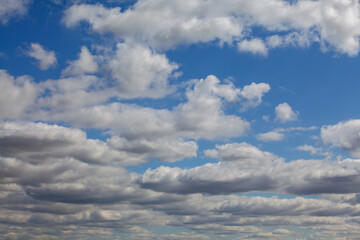 Obraz premium Blue Sky and Puffy Clouds