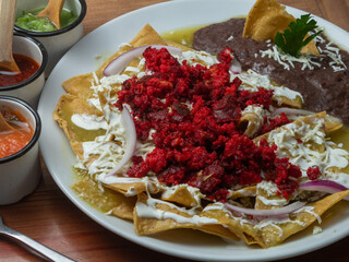 mexican food chilaquiles