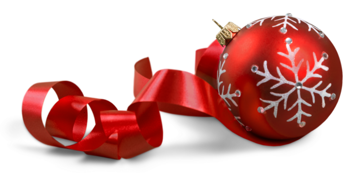 Christmas decorations isolated  on white background