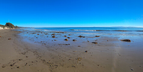 Panorama of Goleta Beach Park, Santa Barbara County