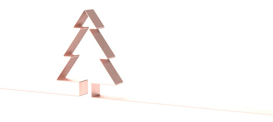 abstract christmas tree 3d rendering