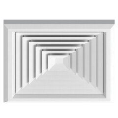 3d rendering illustration of a ceiling air vent