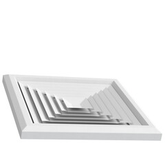 3d rendering illustration of a ceiling air vent