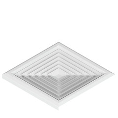 3d rendering illustration of a ceiling air vent