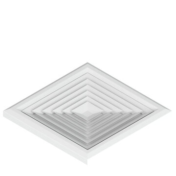 3d Rendering Illustration Of A Ceiling Air Vent