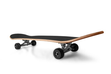 Skateboard deck object on  background,