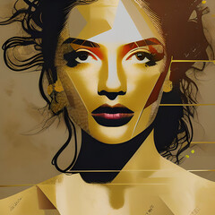 Woman-Illustration-African-American-Black-Hair-Beauty-Art-Abstract-Wpap