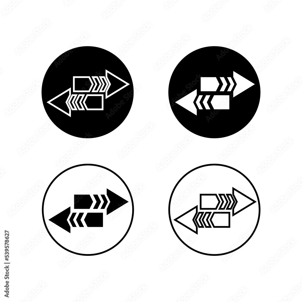 Poster exchange arrow icon. swap icon vector on circle button. vector eps10