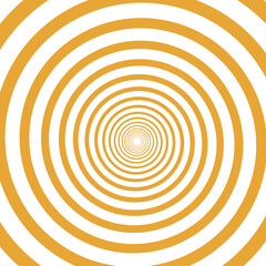 Psychedelic spiral with radial rays. Hypnotic spiral vector