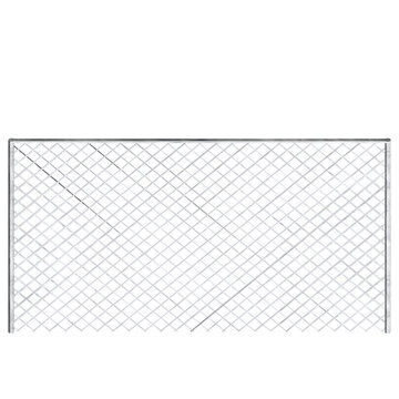 3d rendering illustration of a chain link fence