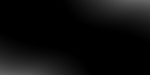 Black Clear Blank Subtle Geometrical Vector Abstract Background. White and black gradient wave effects. Conceptual Sci-Fi Technology Illustration. Minimalist Wallpaper. vector eps10