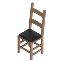 3d rendering illustration of a chair