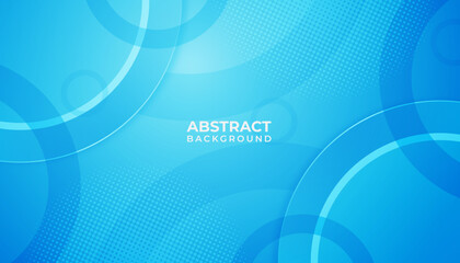 Abstract blue modern background design with circle shape