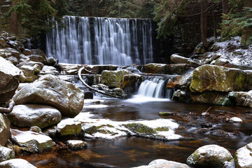 Fototapeta premium Winter waterfall