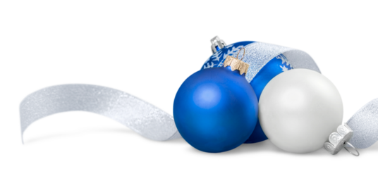 Christmas decorations isolated  on white background