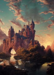 Fototapeta premium Fantasy Castle