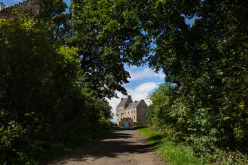 Obraz premium Scottish Castle Midhope in Edinburgh. Localization of the television series Outlander