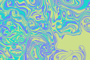 Abstract turquoise, green and blue background. Pastel pattern. Trendy neon abstract texture