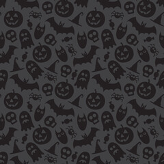 Halloween vector seamless pattern. Seamless texture can be used for wallpaper, pattern fills, web page,background, surface.