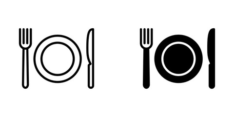 Restaurant icon template design