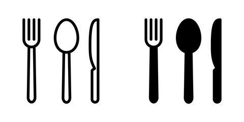Restaurant icon template design