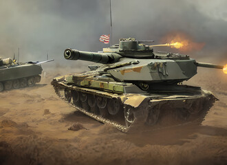 Gun Fight Green Vehicle Armed Weapon Turret Tank Camouflage Old Army War Armor Armored Armoured Forces Military Heavy Isolated Transport Battle Soldier Cannon Armour Machine