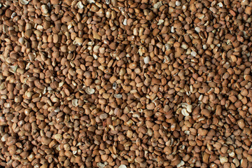 Brown beans, pinto beans, Nigerian oloyin beans, top view of beans
