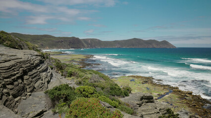 summer afternoon view to the east of south cape bay