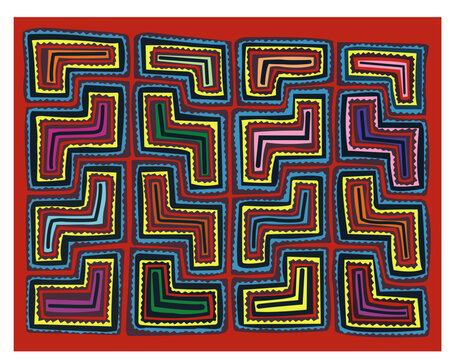 Mola from kunayala sanblas panama svg